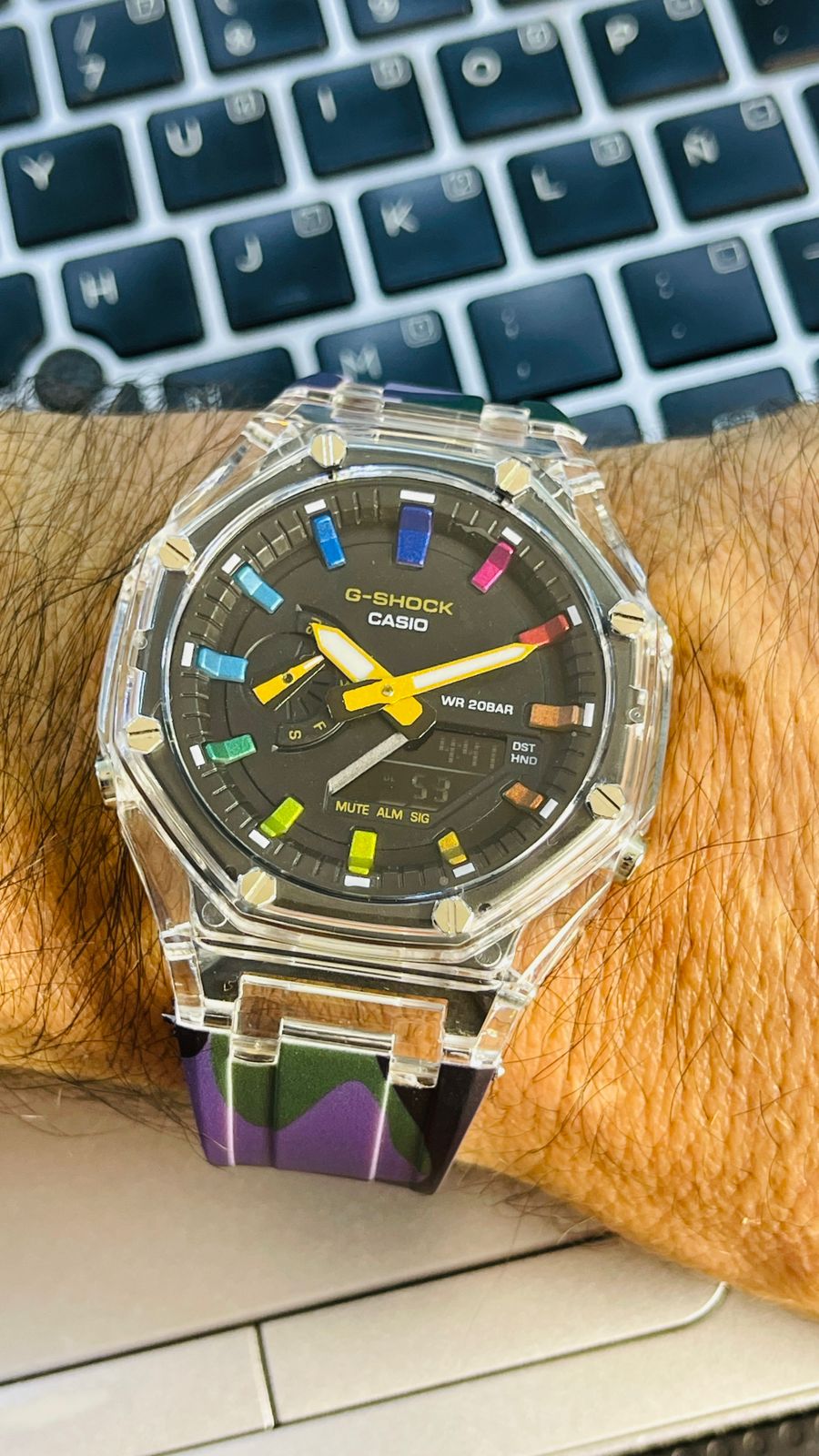 CASIO G-SHOCK TRANSPARENTE PARA HOMBRE REF-M