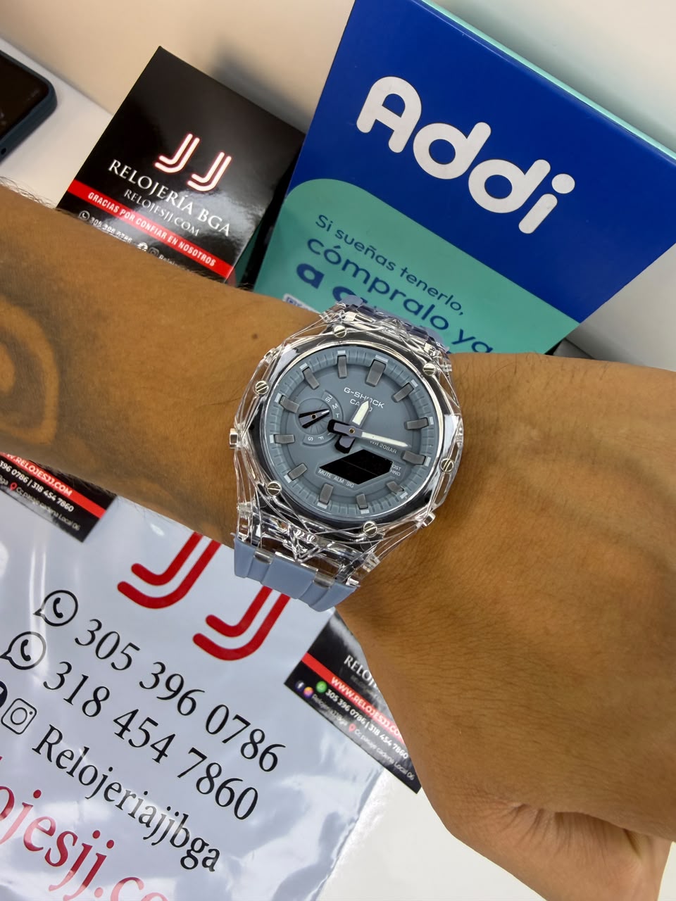 CASIO G-SHOCK TRANSPARENTE PARA HOMBRE REF-A