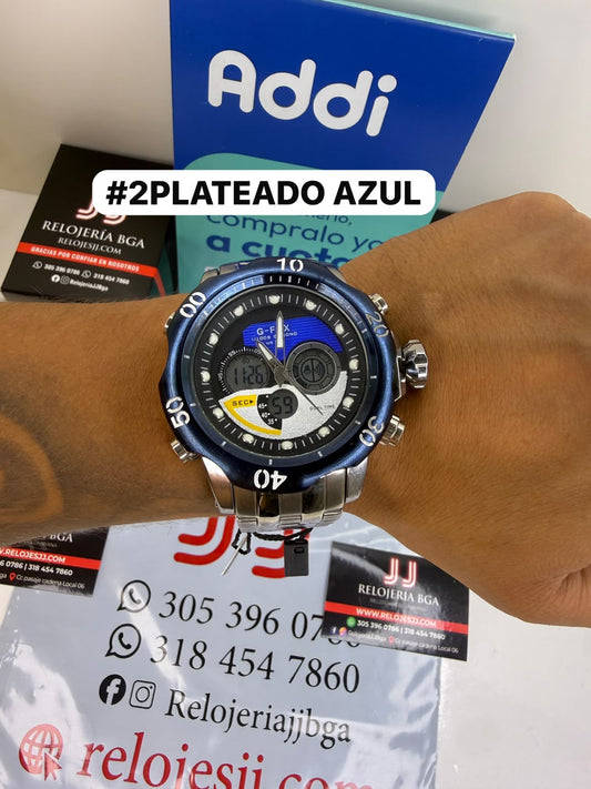 G FOX ORIGINAL DOBLE HORA POR INVICTA SUMERGIBLE PARA HOMBRE REF-1976-PA