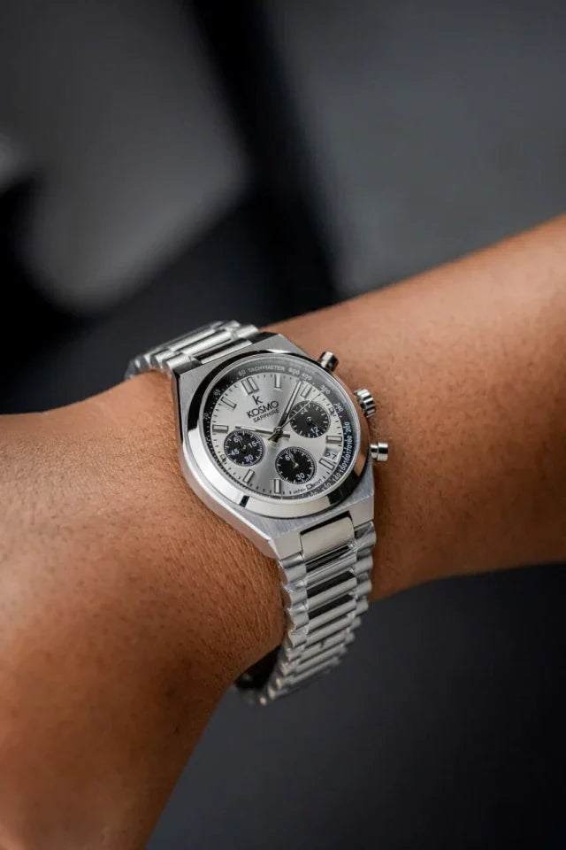 Reloj Kosmo 645-7– Cronógrafo Dial White & Black
