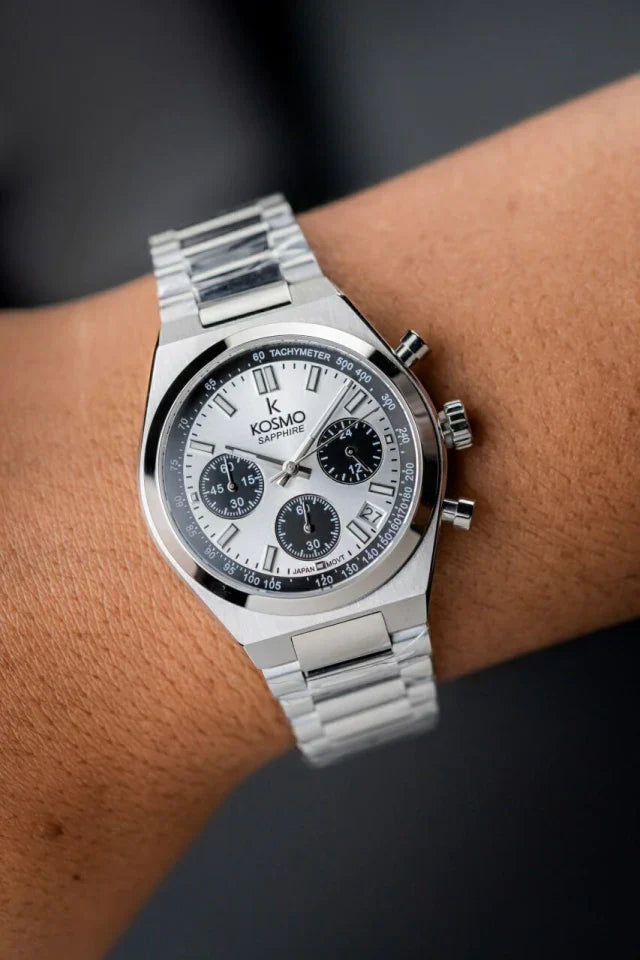 Reloj Kosmo 645-7– Cronógrafo Dial White & Black