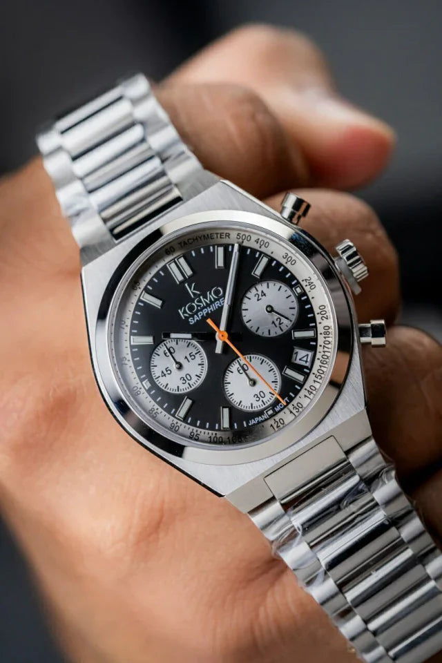 Reloj Kosmo 645-7– Cronógrafo Dial Plateado