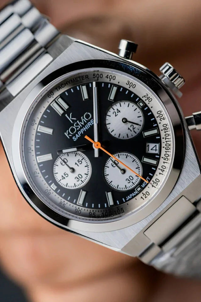 Reloj Kosmo 645-7– Cronógrafo Dial Plateado