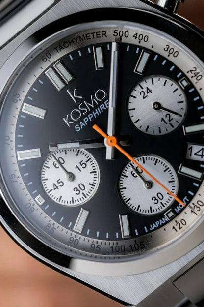 Reloj Kosmo 645-7– Cronógrafo Dial Plateado