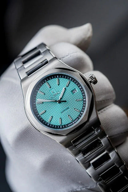 Reloj Kosmo 609-7 Reloj Kosmo 609-7– Acero 316L Plateado, Cristal Zafiro, Esfera Azul, 5ATM