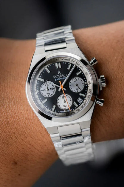 Reloj Kosmo 645-7– Cronógrafo Dial Plateado