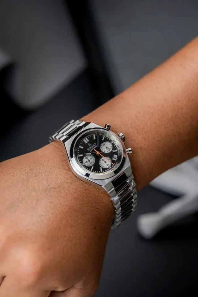 Reloj Kosmo 645-7– Cronógrafo Dial Plateado