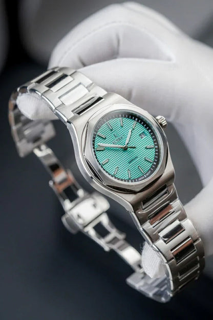 Reloj Kosmo 609-7 Reloj Kosmo 609-7– Acero 316L Plateado, Cristal Zafiro, Esfera Azul, 5ATM