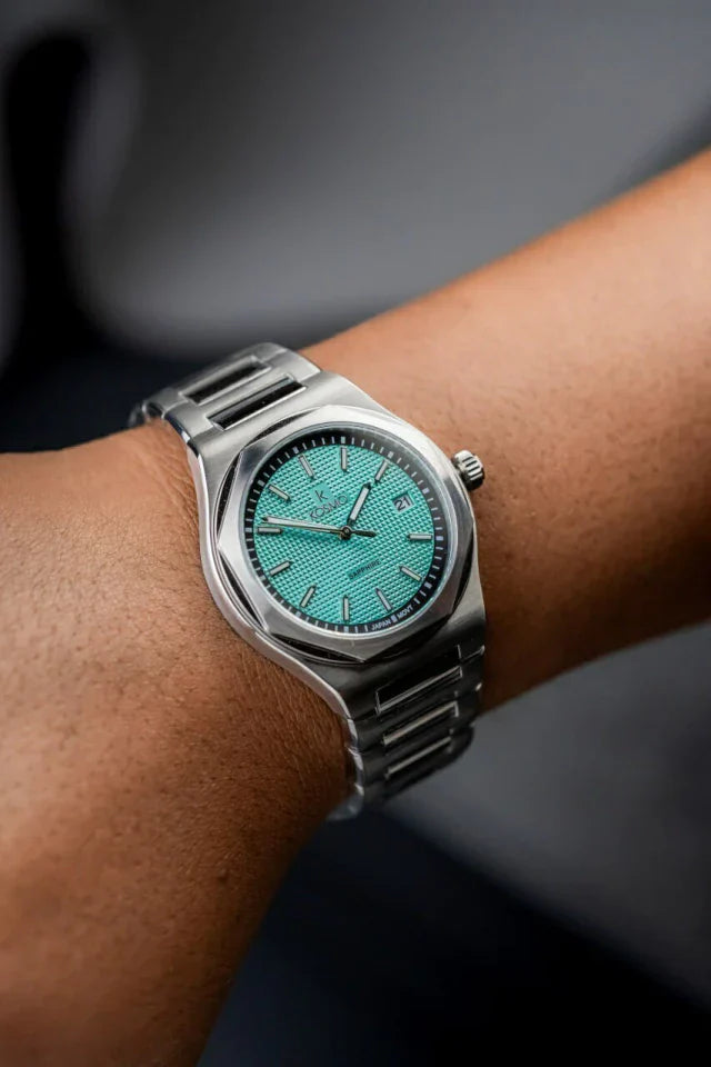 Reloj Kosmo 609-7 Reloj Kosmo 609-7– Acero 316L Plateado, Cristal Zafiro, Esfera Azul, 5ATM