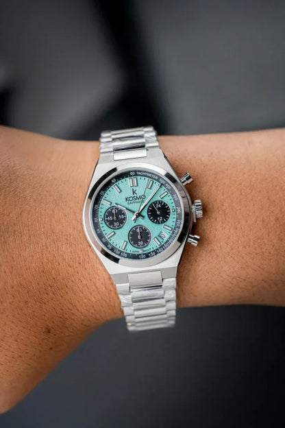 Reloj Kosmo 645-7– Cronógrafo Dial Black & Blue