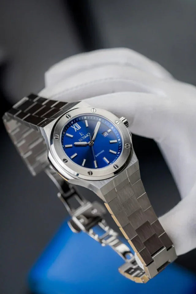 RELOJ KOSMO 501-7 – Acero 316L, Cristal de Zafiro, Esfera Negra , 5ATM