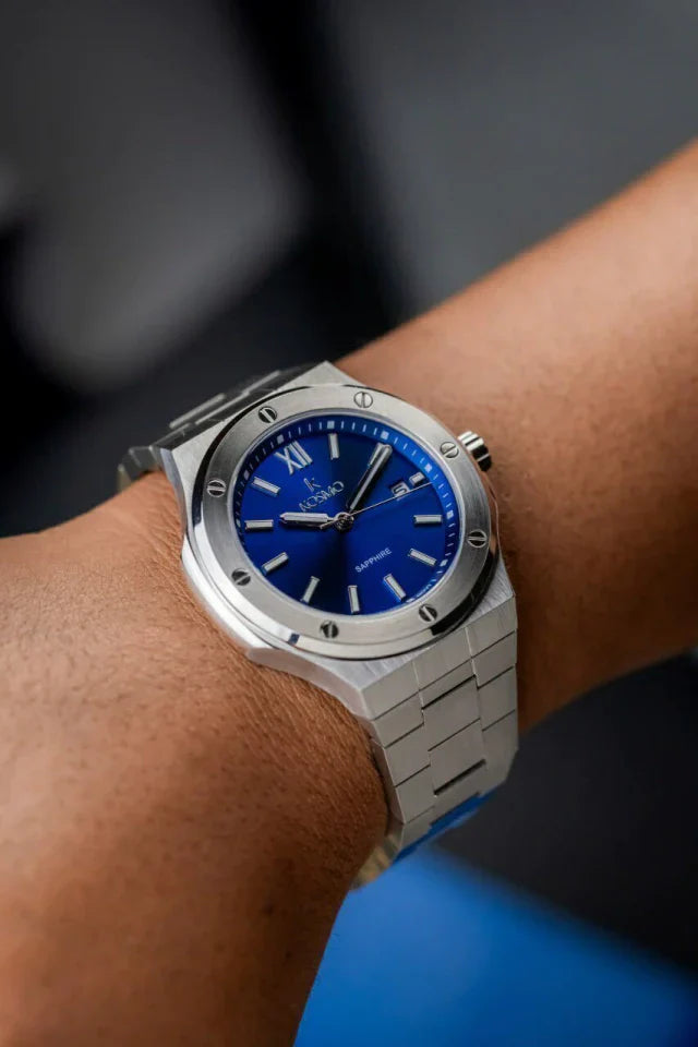 RELOJ KOSMO 501-7 – Acero 316L, Cristal de Zafiro, Esfera Negra , 5ATM