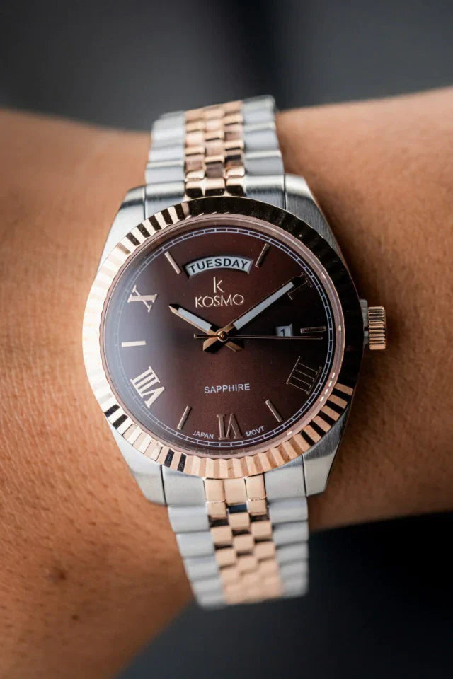 Reloj Kosmo 583s-7 – Bicolor Plata y Oro Rosado