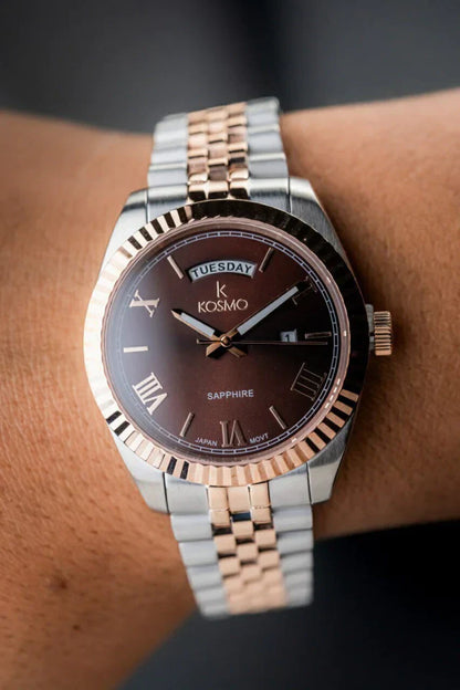 Reloj Kosmo 583s-7 – Bicolor Plata y Oro Rosado