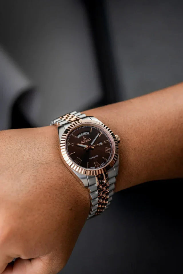 Reloj Kosmo 583s-7 – Bicolor Plata y Oro Rosado