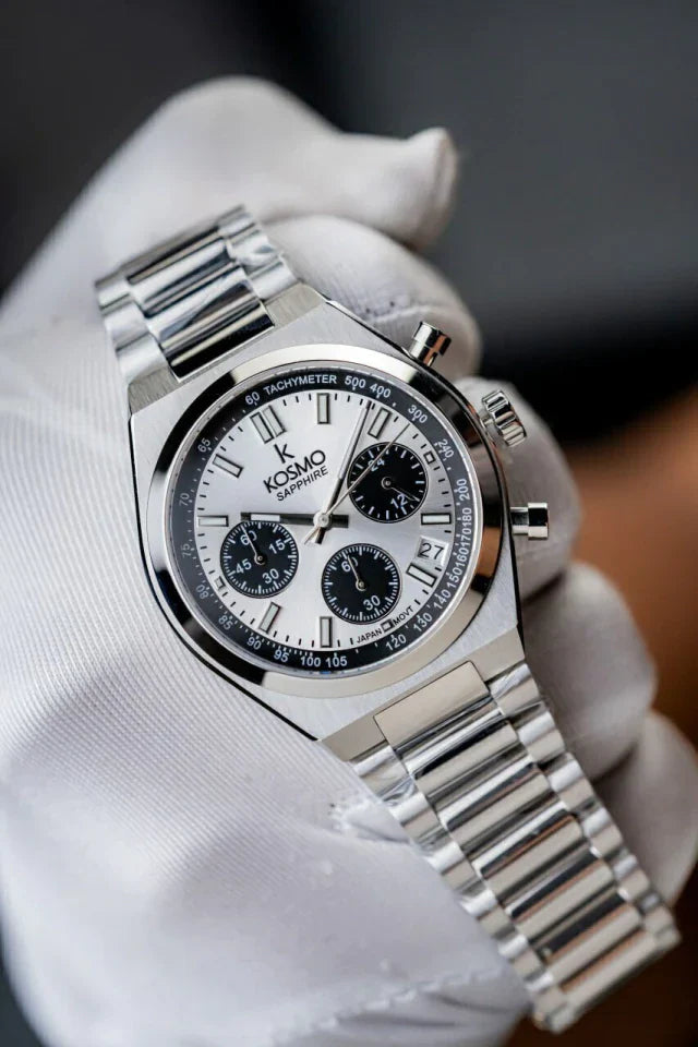 Reloj Kosmo 645-7– Cronógrafo Dial White & Black