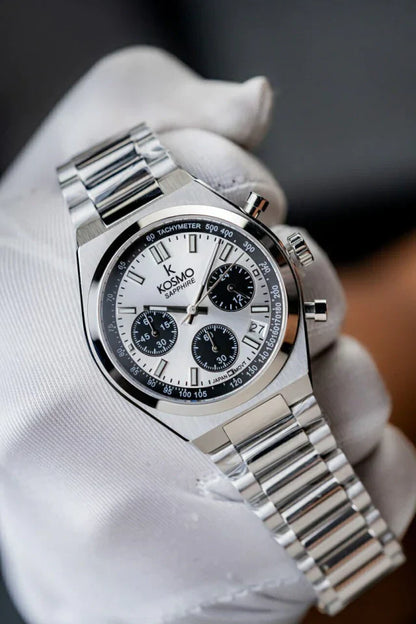 Reloj Kosmo 645-7– Cronógrafo Dial White & Black