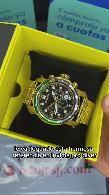 INVICTA PRO DIVER ORIGINAL ALTA GAMA PARA HOMBRE REF- 47632 - ORO
