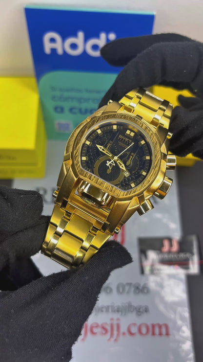 INVICTA BOLT ZEUS ACERO PARA HOMBRE FONDO NEGRO  REF-DN