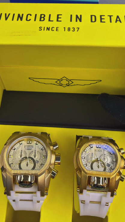 PAREJA  INVICTA BOLT ZEUS GOMA HOMBRE Y DAMA REF-BB