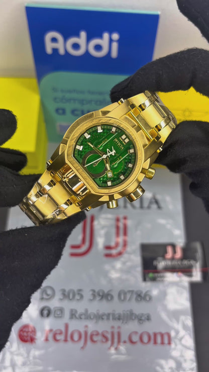 INVICTA BOLT ACERO PARA DAMA FONDO VERDE  REF-DV