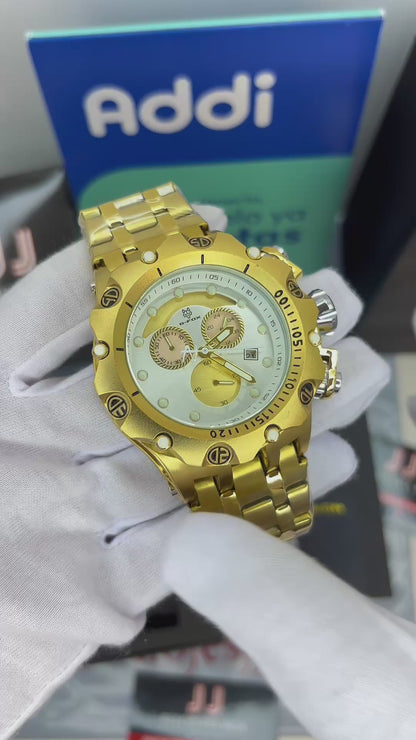 G FOX ORIGINAL FUNCIONAL  POR INVICTA SUMERGIBLE   PARA HOMBRE  REF- DB