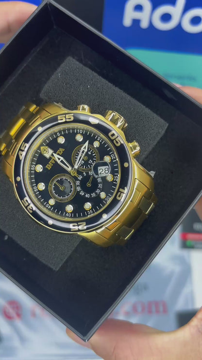 INVICTA PRO DIVER ORIGINAL ALTA GAMA  PARA HOMBRE REF- 0072 - ORO